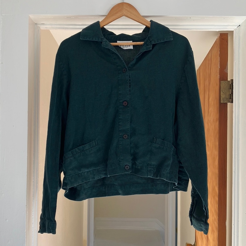 Cropped Eileen Fisher button down